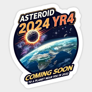 Asteroid 2024 YR4 Sticker